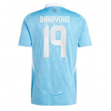 Belgien Johan Bakayoko #19 Bortatröja EM 2024 Korta ärmar